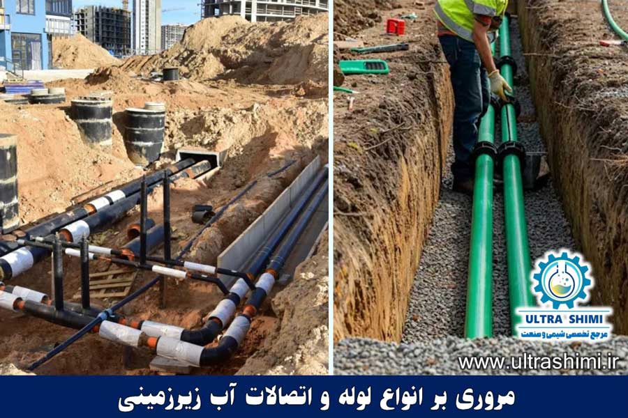 انواع لوله و اتصالات آب زیرزمینی